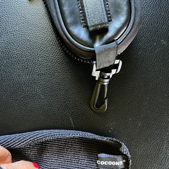 Cocoons Clip On Sunglasses Case Neoprene in Black with hook attachment t… - Picture 5 of 8